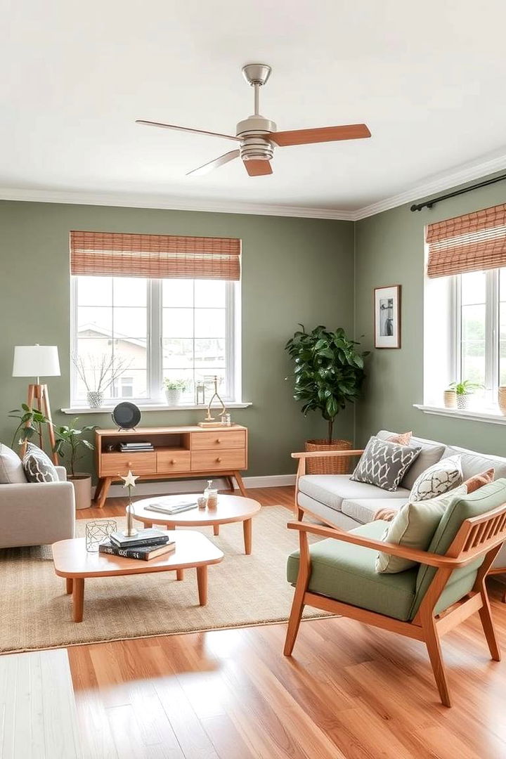Scandinavian Inspired Sage Spaces - 22 Sage Green Living Room Ideas