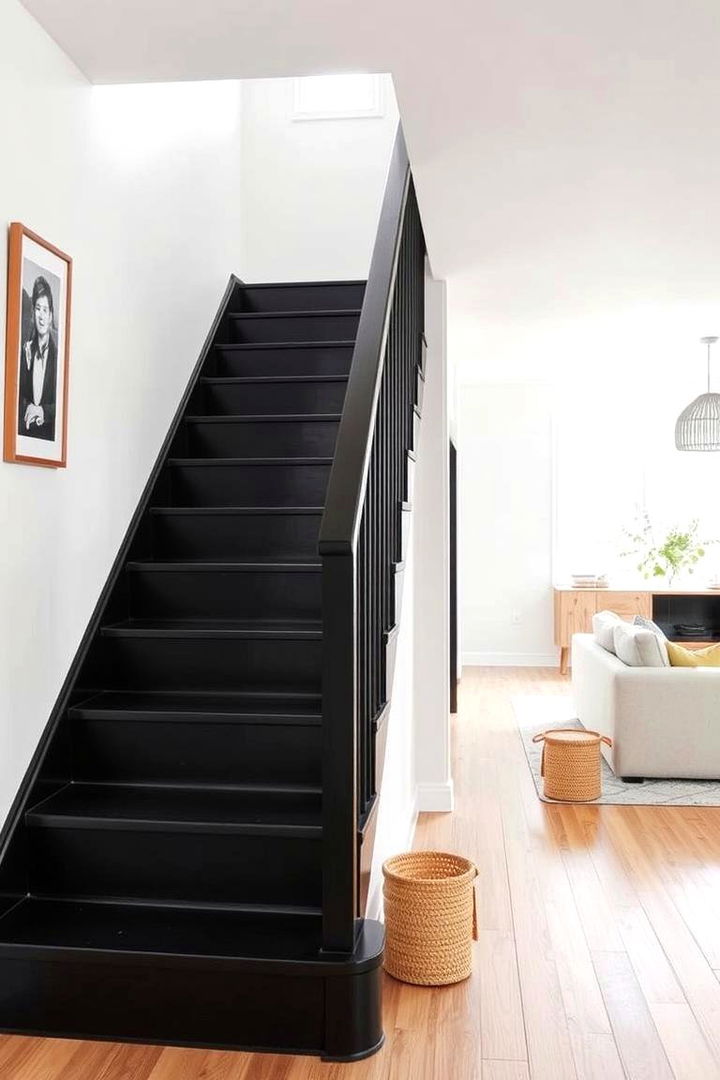Scandinavian Inspired with Clean Lines - 22 black staircase ideas