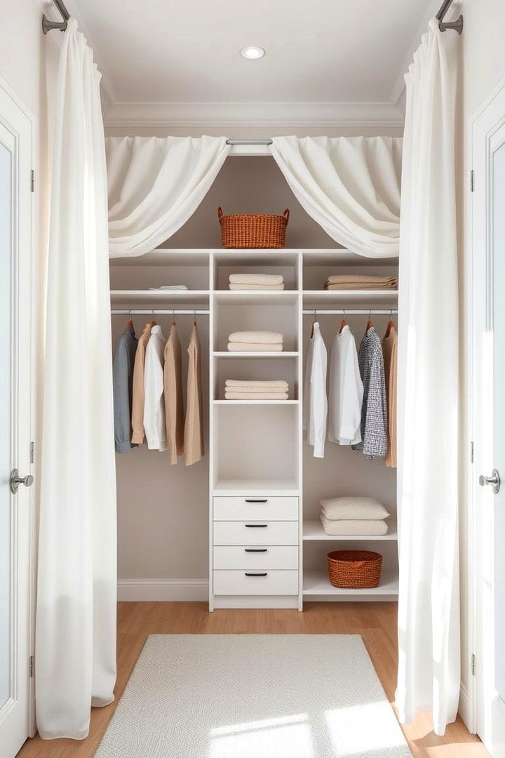Scandinavian Minimalism - 22 closet curtain ideas