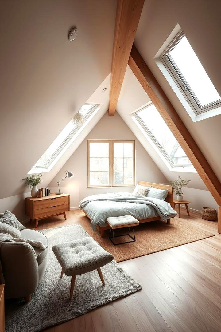 Scandinavian Simplicity - 22 Attic Bedroom Ideas