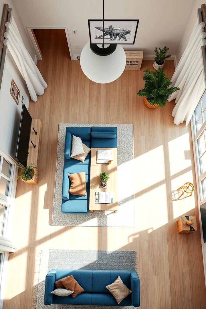 Scandinavian Simplicity - 22 Blue Couch Living Room Ideas