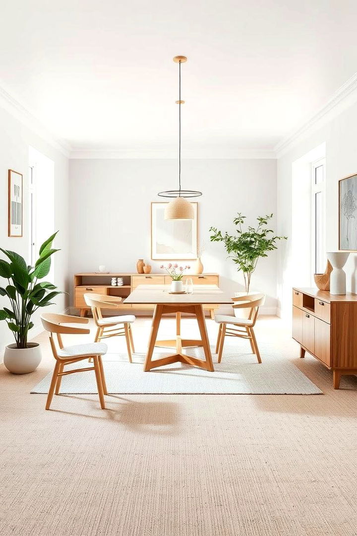 Scandinavian Simplicity - 22 Carpeted Dining Room Ideas