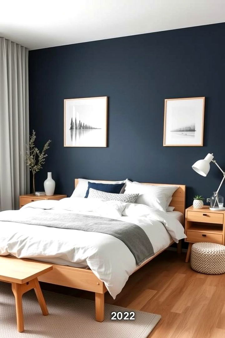 Scandinavian Simplicity - 22 Dark Blue Bedroom Ideas