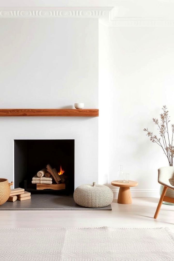Scandinavian Simplicity - 22 Fireplace Decor Ideas