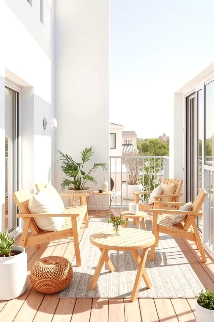Scandinavian Simplicity - 22 Balcony Deck Ideas