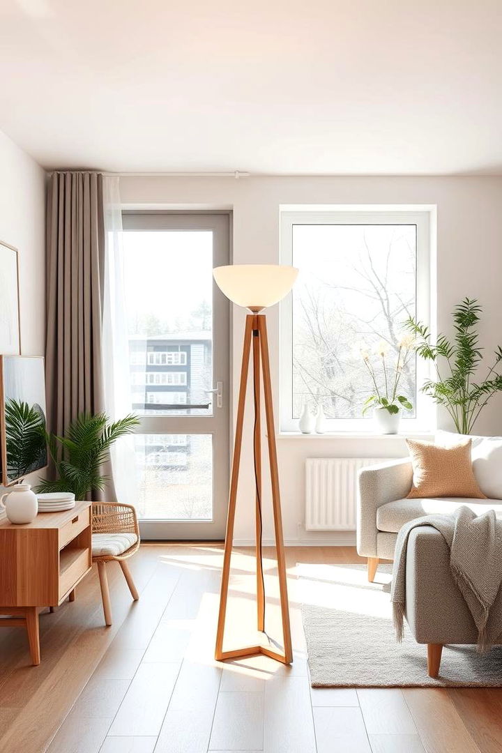Scandinavian Simplicity - 22 Living Room Floor Lamp Ideas and Inspiration