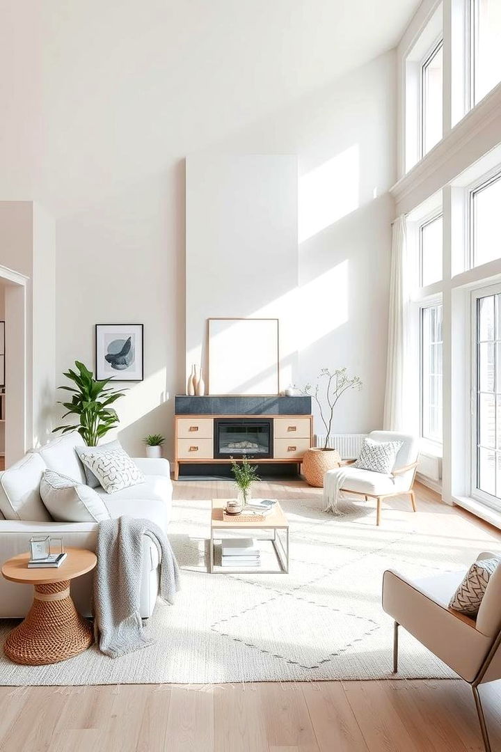 Scandinavian Simplicity - 22 Monochromatic Living Room Ideas