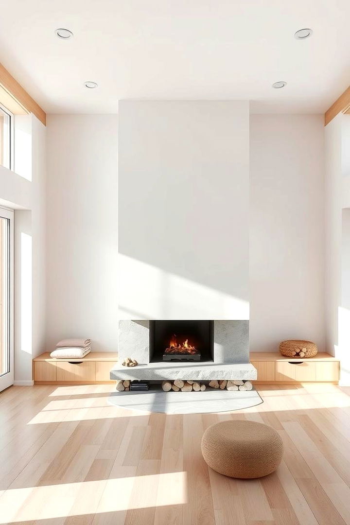 Scandinavian Simplicity - 22 Off-center Fireplace Ideas