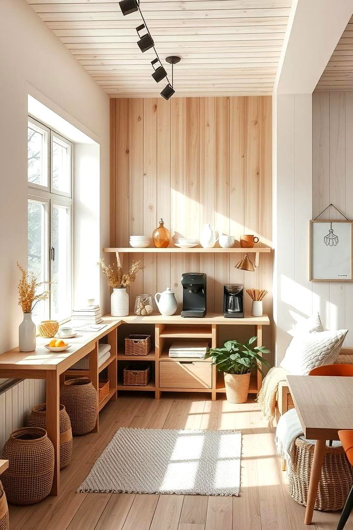 Scandinavian Simplicity - 22 Office Coffee Station Ideas