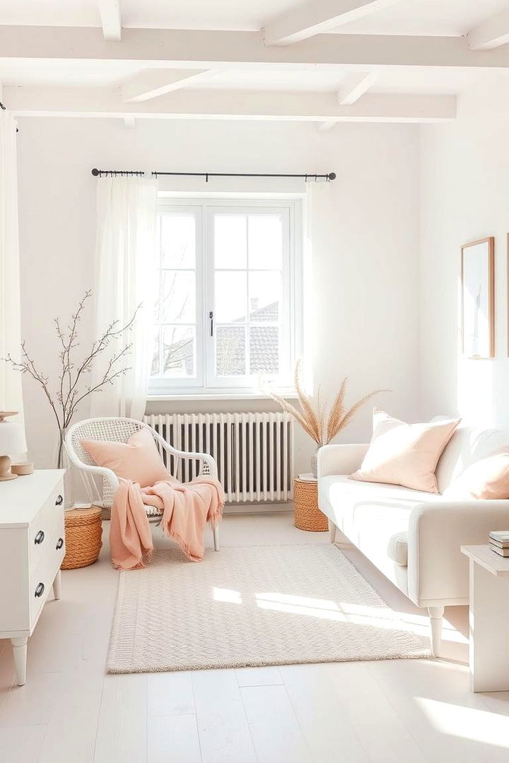 Scandinavian Simplicity - 22 Pink and White Bedroom Ideas