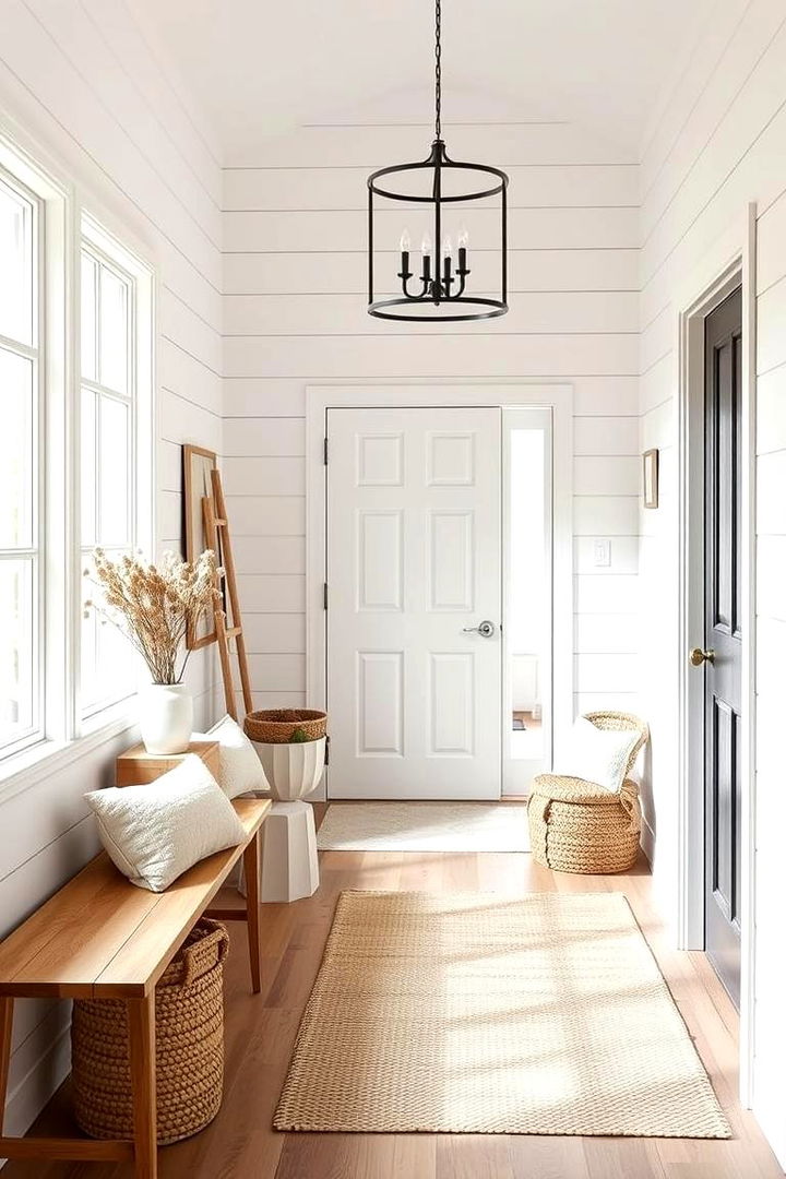 Scandinavian Simplicity - 22 Shiplap Wall Entryway Ideas