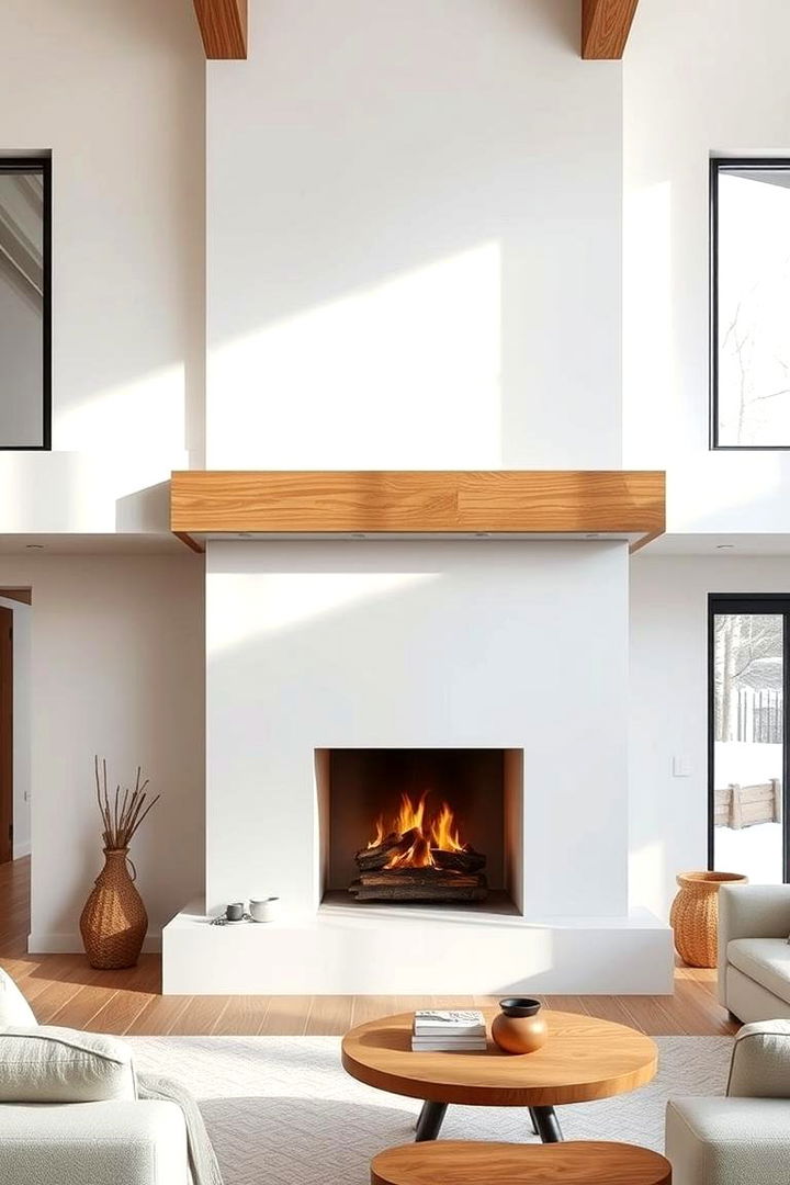 Scandinavian Simplicity - 22 Two-story Fireplace Ideas