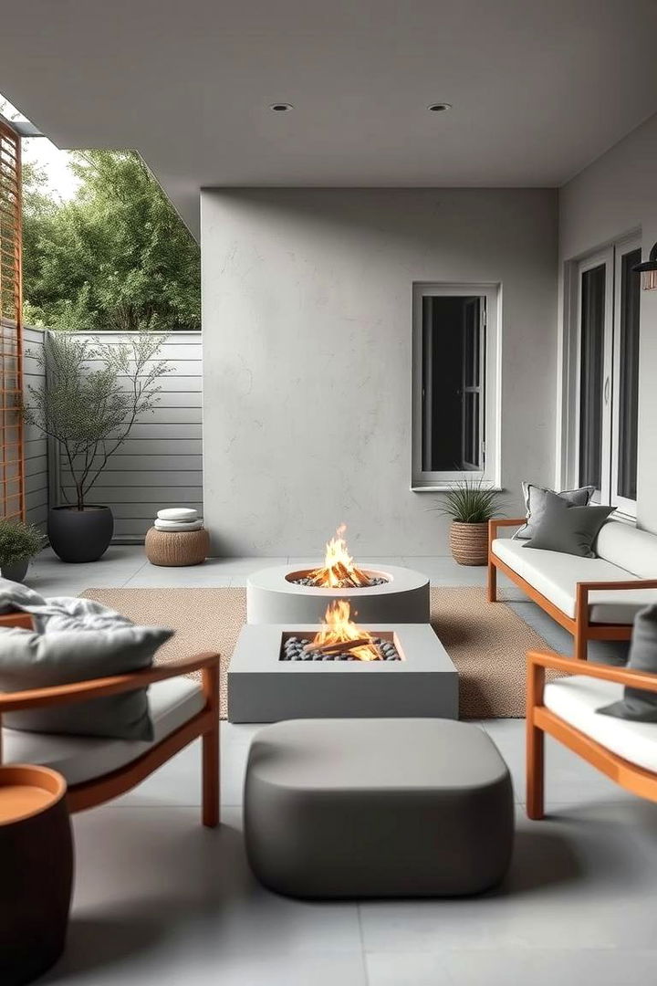 Scandinavian Simplicity Outdoors - 22 Patio Ideas With Firepit