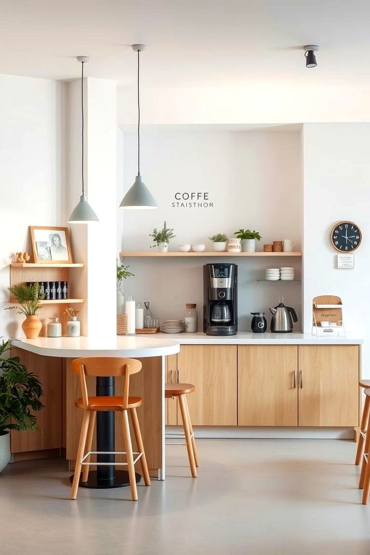 Scandinavian Simplicity Station - 22 Coffee Station Ideas