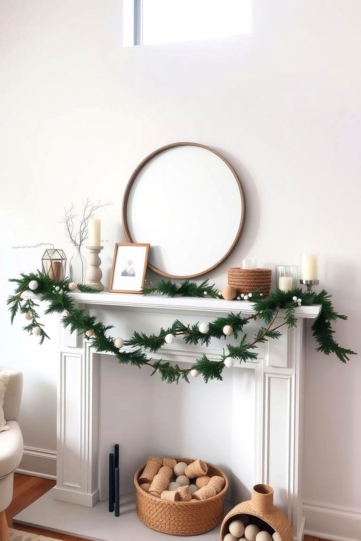 Scandinavian Simplicity Style - 22 Mantel Garland Ideas
