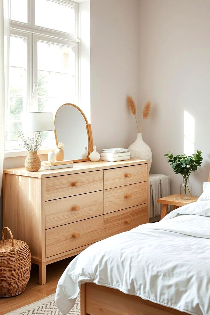 Scandinavian Simplicity for Cozy Functionality - 22 Dresser Decor Ideas