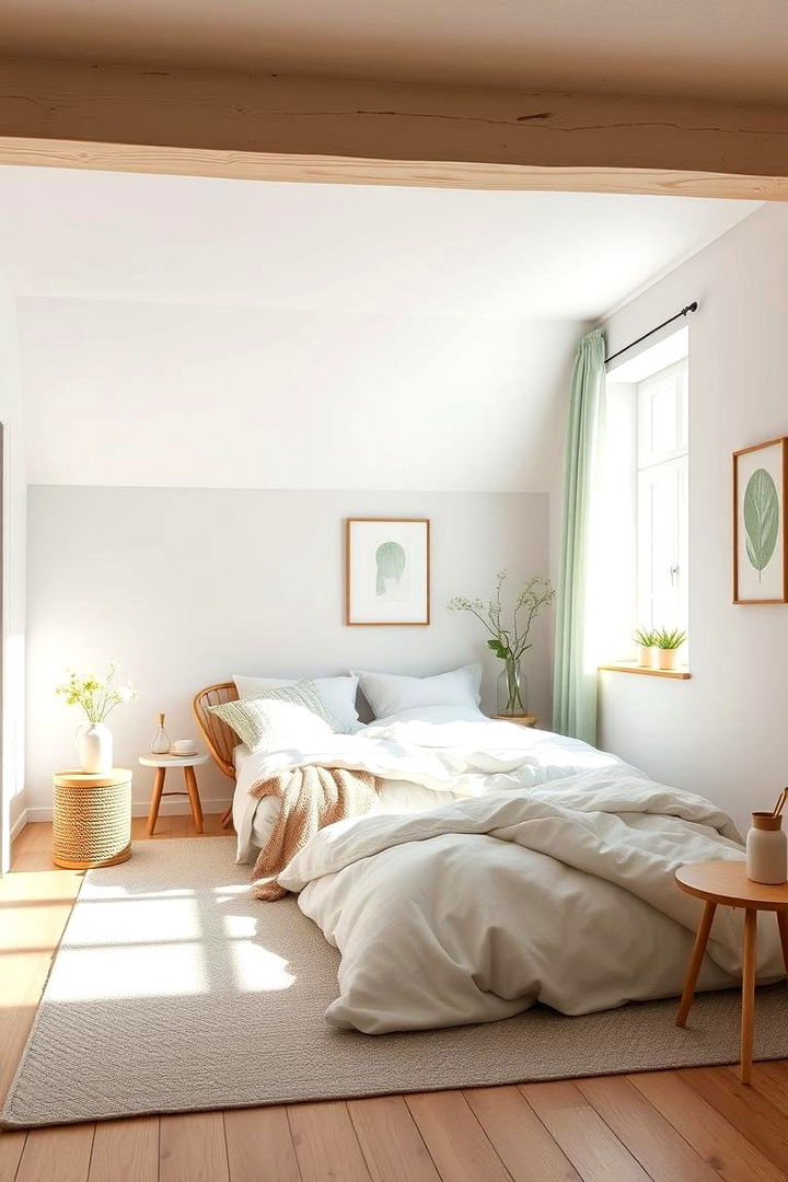 Scandinavian Simplicity in Bedrooms - 22 Green and White Bedroom Ideas