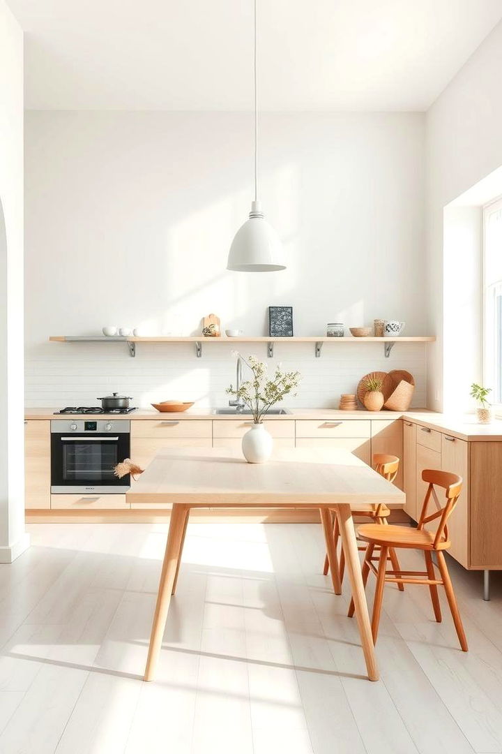 Scandinavian Style Light Table - 22 Small Kitchen Table Ideas