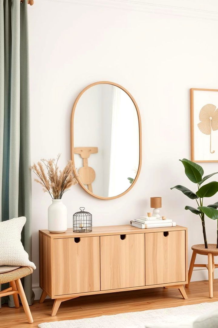 Scandinavian Style Mirror - 22 Living Room Mirror Ideas