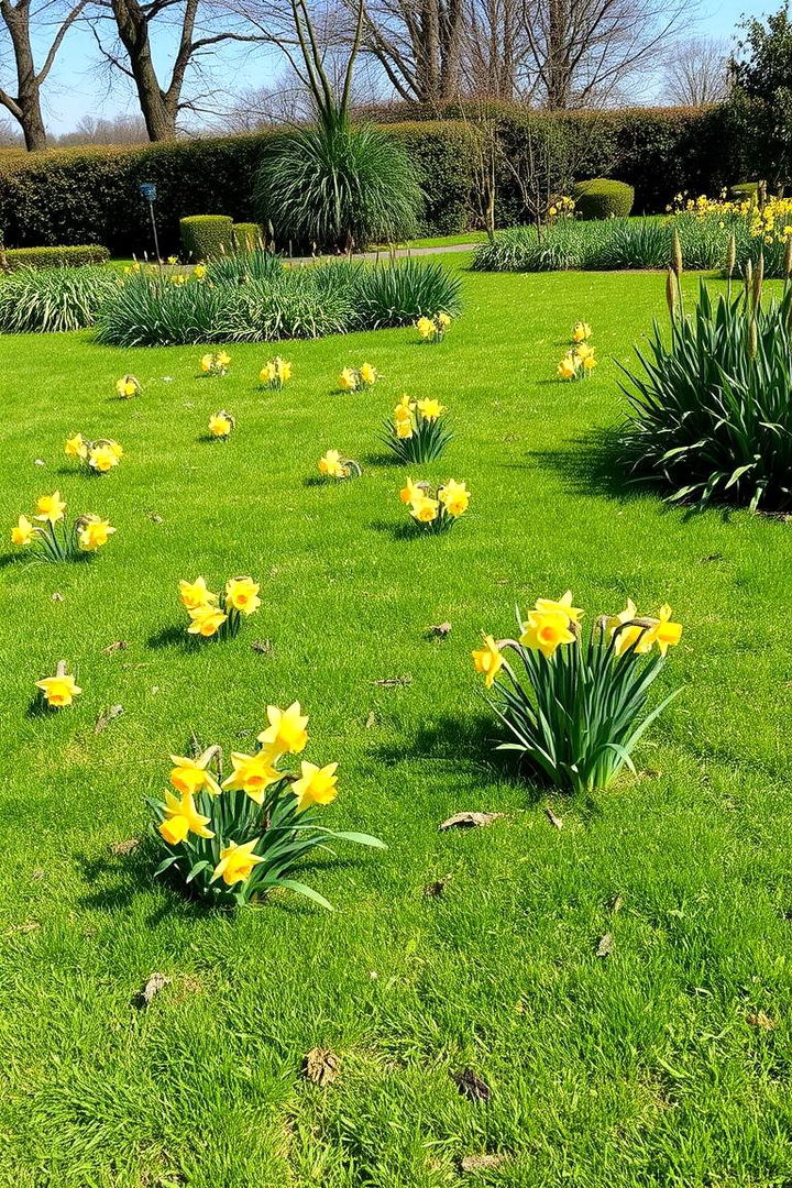 Scattered Daffodil Accents - 22 Daffodil Garden Ideas