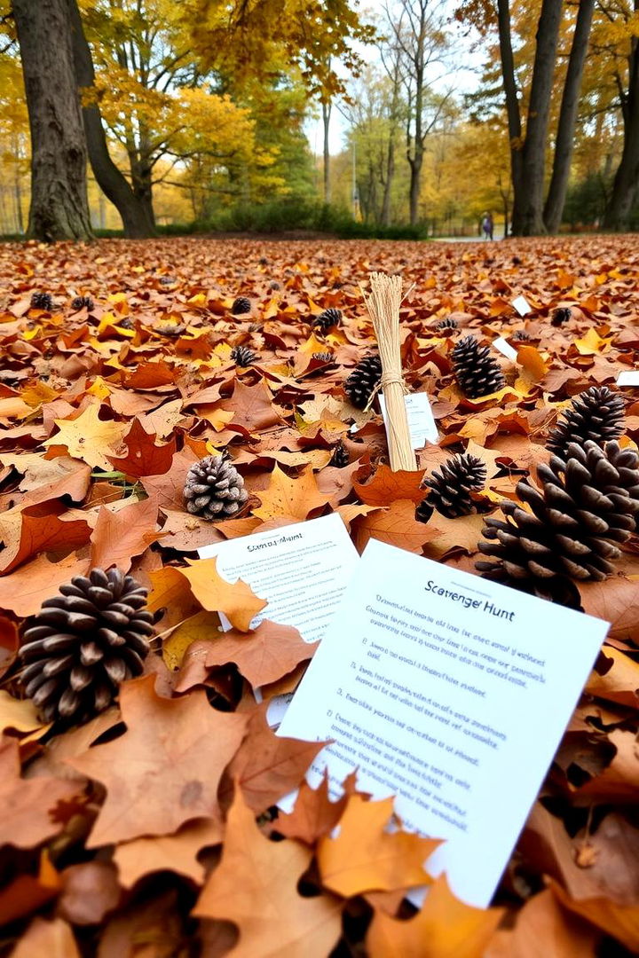 Scavenger Hunt in the Leaves - 22 Fall Birthday Party Ideas