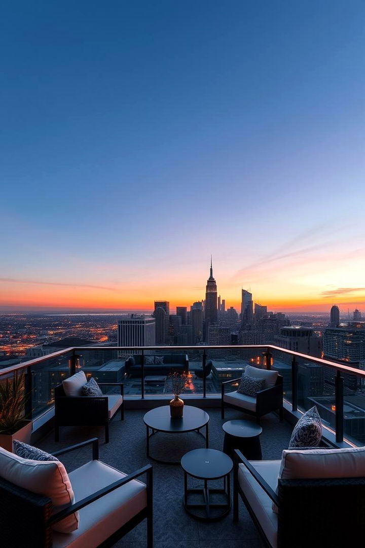 Scenic City View Balcony - 22 Penthouse Balcony Ideas