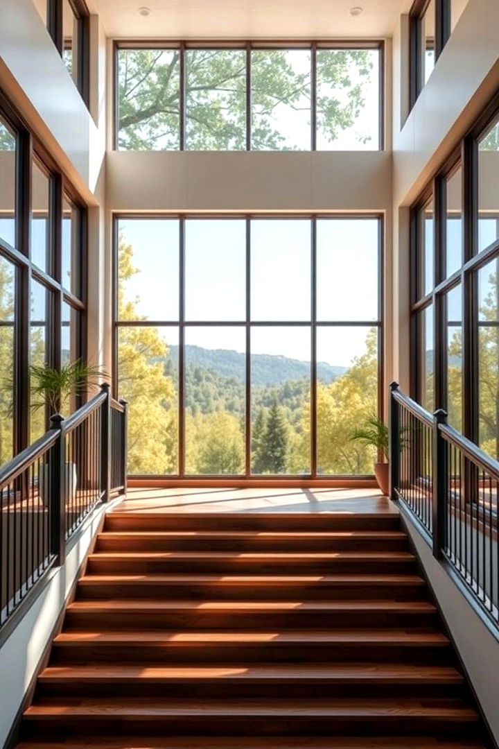 Scenic Window Views - 22 Stair Landing Ideas