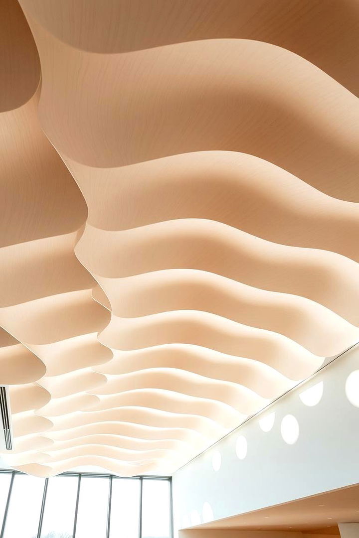 Sculpted Plywood 3D Designs - 22 Plywood Ceiling Ideas