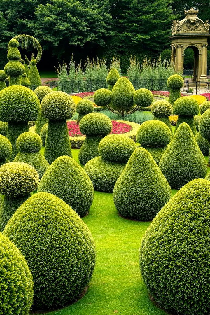 Sculpted Topiary Wonderland - 22 Large Fairy Garden Ideas