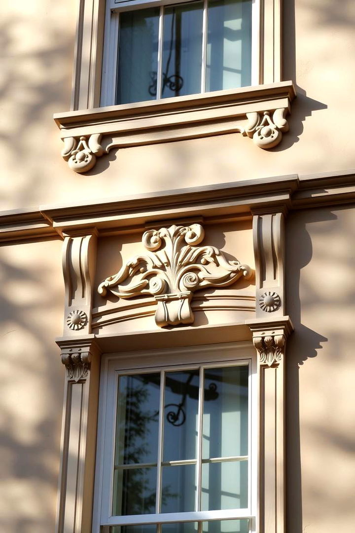 Sculpted Window Trimming - 22 Colonial Front Porch Ideas