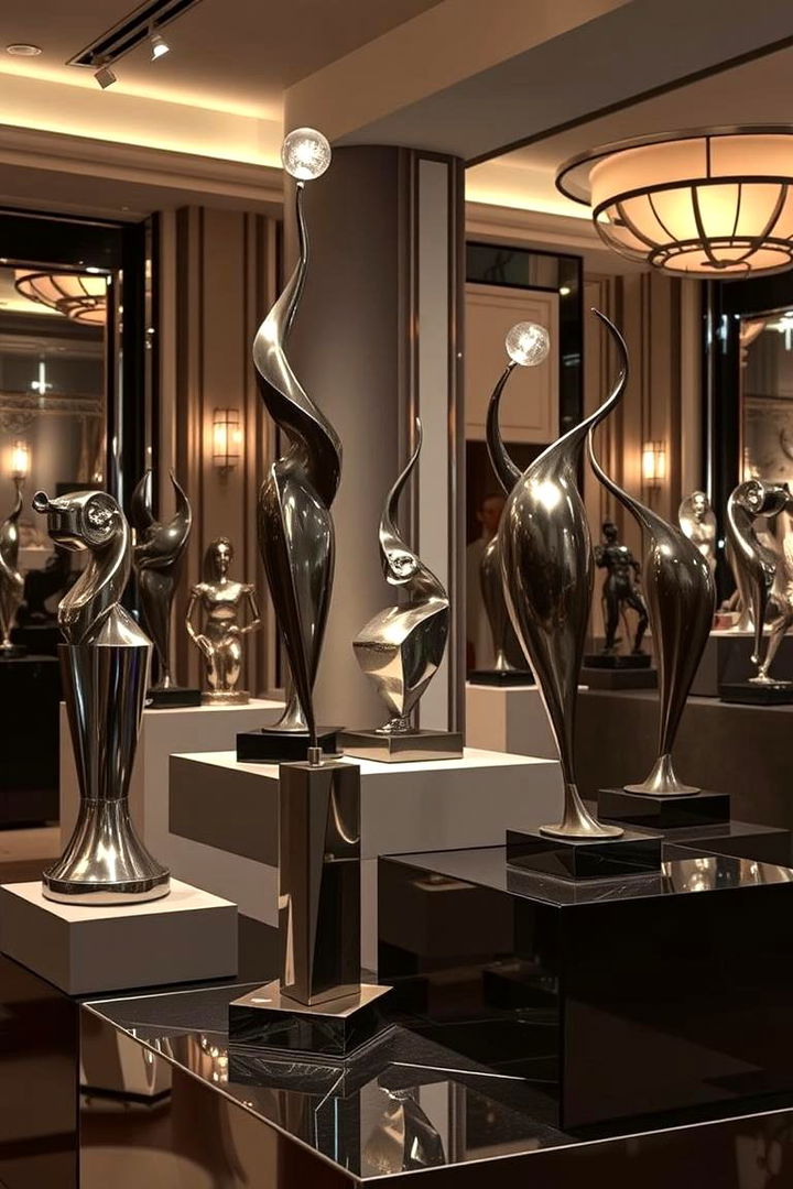 Sculptural Art Pieces - 22 Art Deco Living Room Ideas