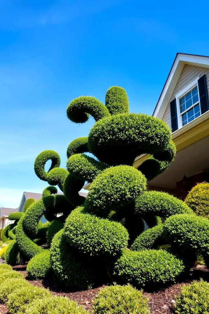 Sculptural Artistry Pruned Boxwood Forms - 22 Front Yard Boxwood Shrubs
