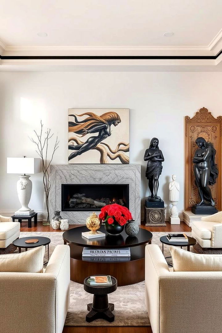 Sculptural Decor Elements - 22 1922s Living Room Design Ideas
