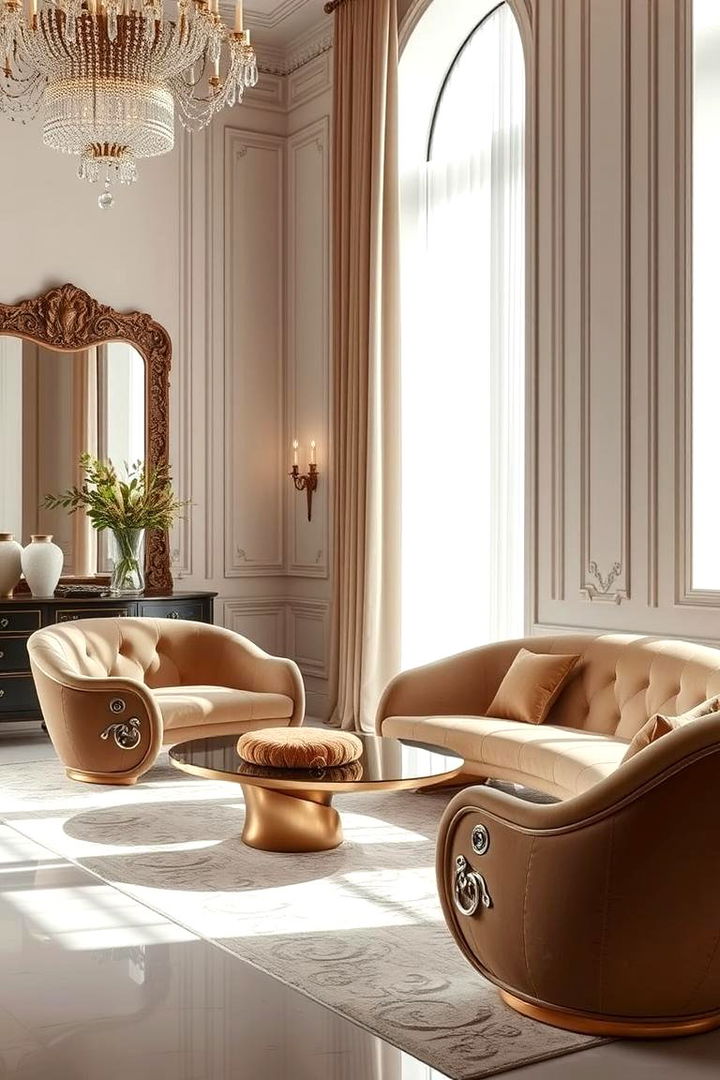 Sculptural Furnishings - 22 Art Deco Interior Design Ideas