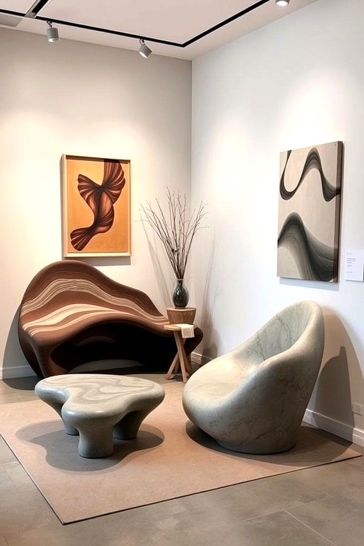 Sculptural Furniture Elements - 22 Brutalist Interior Design Ideas