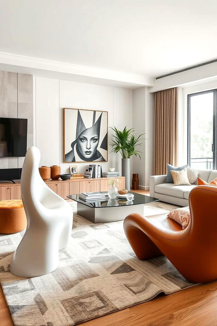 Sculptural Furniture Pieces - 22 Pottery Barn Living Room Ideas