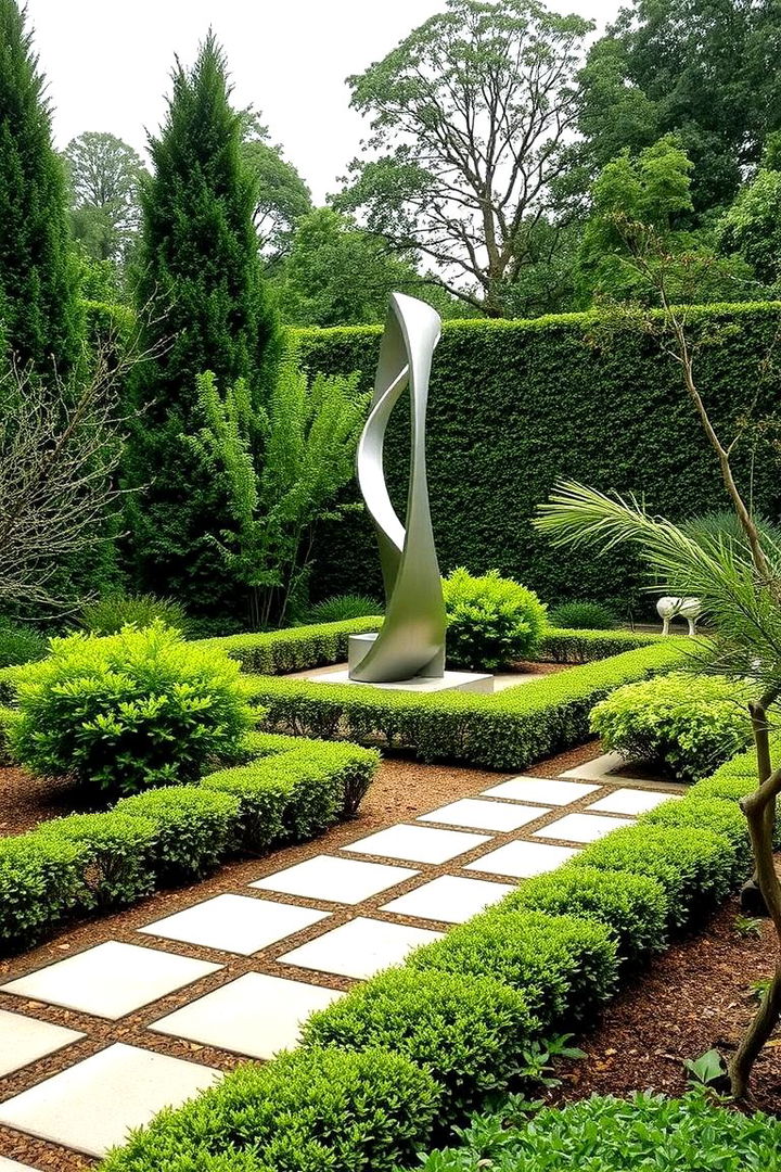 Sculptural Garden Art - 22 Formal Garden Ideas