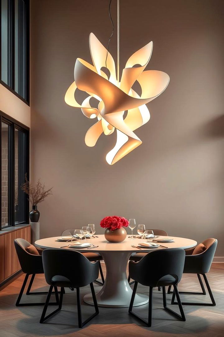 Sculptural Lighting Fixtures to Inspire Imagination - 22 Small Dining Room Lighting Ideas