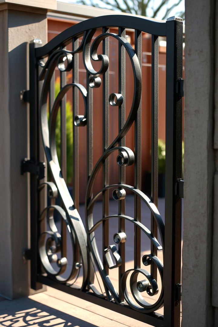 Sculptural Metalwork Magic - 22 Deck Gate Ideas