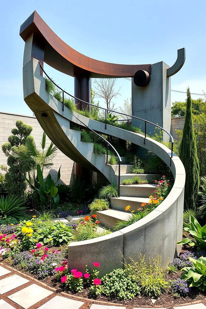 Sculptural Spiral Elements - 22 Spiral Garden Design Ideas