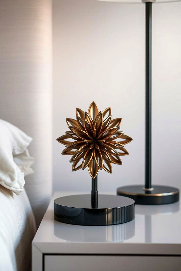 Sculptural Statement Pieces - 22 Nightstand Decor Ideas