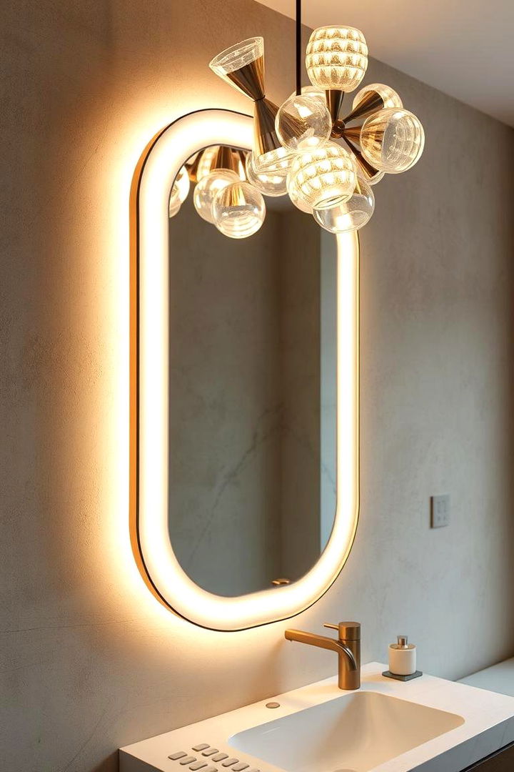 Sculptural Surface Illumination - 22 Bathroom Lighting Ideas Over Mirror