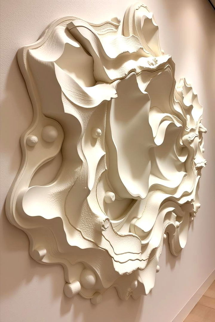 Sculptural Wall Art Display - 22 Bedroom Accent Wall Ideas