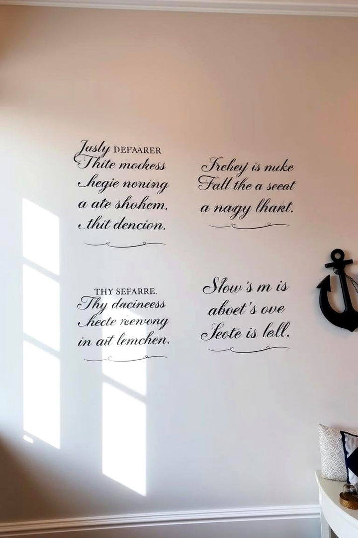 Seafarer Quotes and Calligraphy - 22 Nautical Nursery Ideas