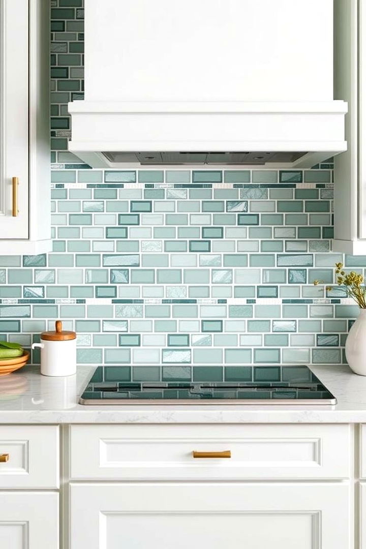 Seafoam Green Backsplash Creativity - 22 Seafoam Green Kitchen Ideas