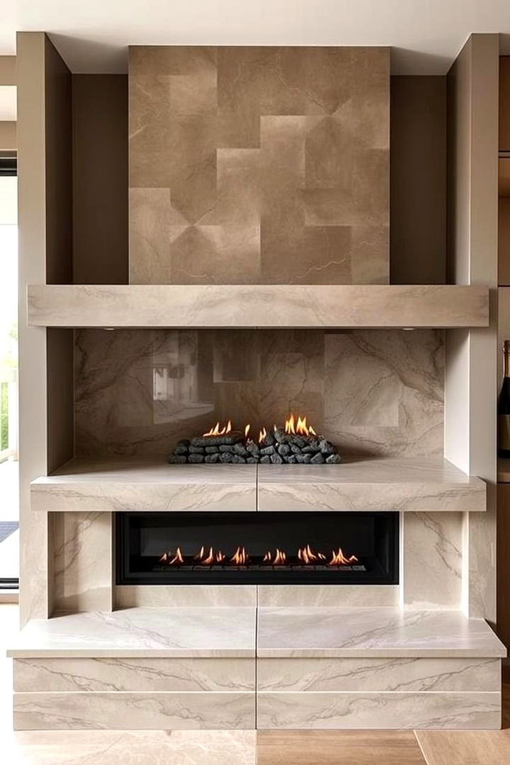 Seamless Aesthetic Flow Between Spaces - 22 Double-sided Fireplace Ideas