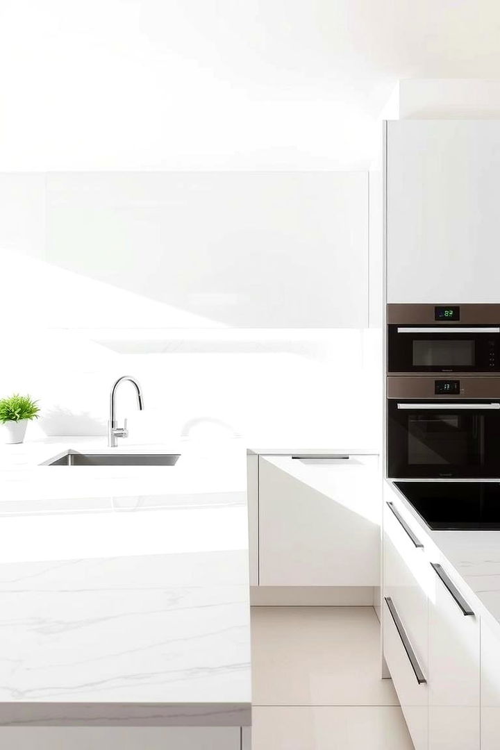 Seamless Countertop Integration - 22 Parallel Modular Kitchen Design Ideas