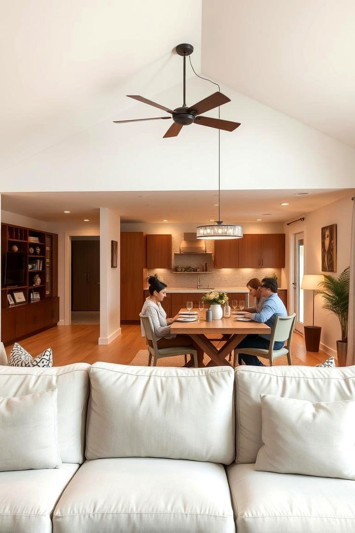 Seamless Family Connection Spaces - 22 Open Floor Plan Ideas