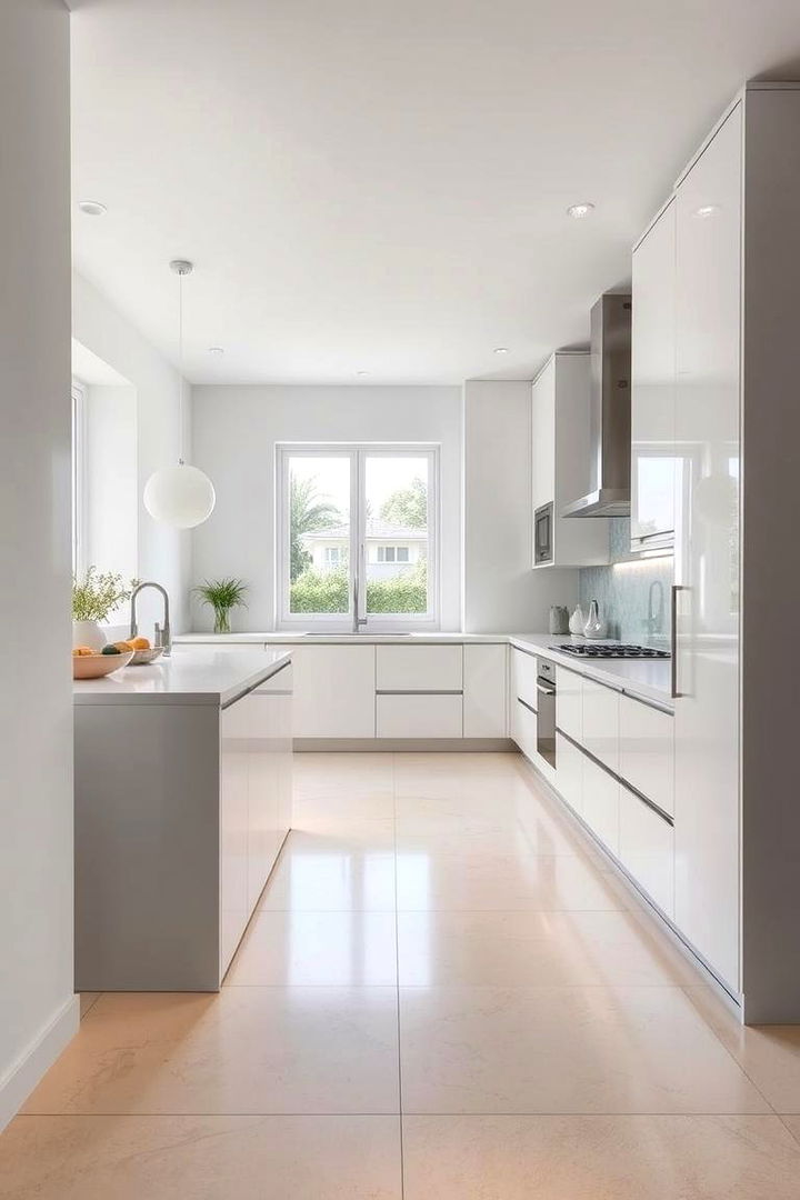Seamless Floor Transitions - 22 l shaped kitchen ideas