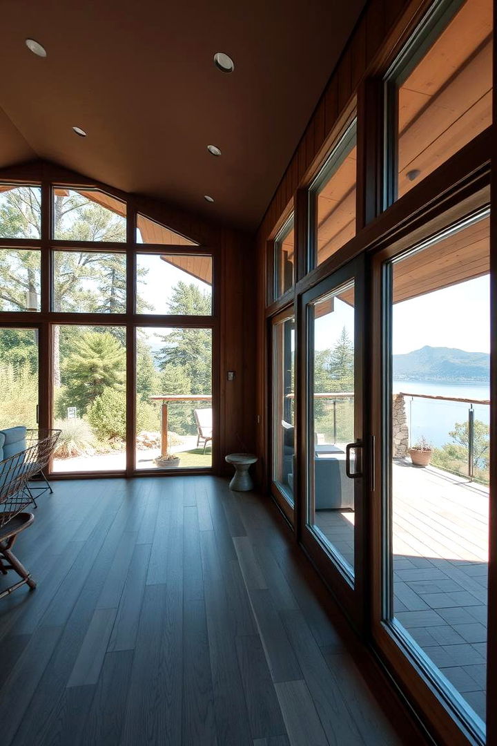 Seamless Indoor Outdoor Connection - 22 Log Cabin Interior Design Ideas